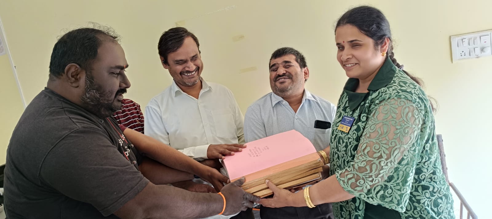 Donation of Braille books to NFB Karnataka